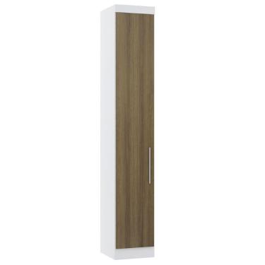 Imagem de Guarda Roupa Modulado 79cm 2 Portas Alpes Luciane Móveis Branco Pf Com Verde Pf