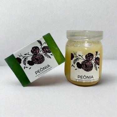 Imagem de Sabonete Natural Algodão 120g + Óleo Corporal Natural Lavanda 200g - P