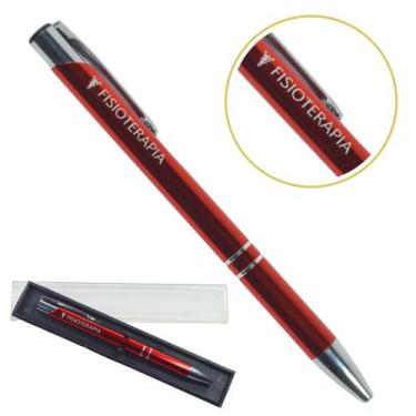 Imagem de Caneta Personalizada Cursos Metal Profissional Coloridas Fisioterapia 