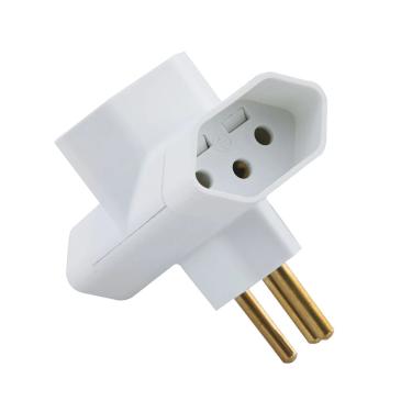 Imagem de Plugue T 2P+T 10A/250V Branco