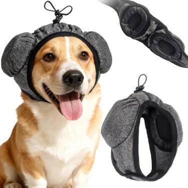 Imagem de HI-REEKE Protetores de ouvido para cães, proteção contra ruído, sem aba, protetores de orelha de cachorro para cuidados GOG, cancelamento de ruído