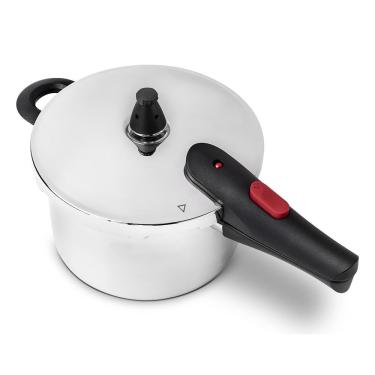 Imagem de Panela de Pressão Brinox Ultra 4L Inox Fundo Triplo Antiaderente Indução