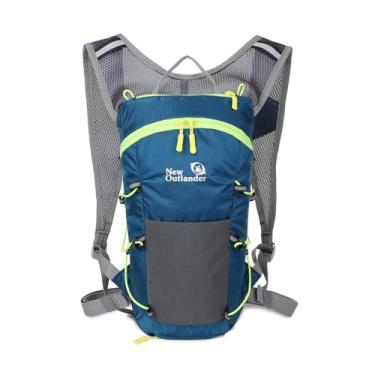 Imagem de Mochila de água para caminhada Mochila resistente à água para corrida para necessidades de acampamento de bexiga de água de 2L Mochila de emergência com design reflexivo Necessidades de caminhada