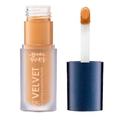 Imagem de Sombra Líquida e Primer 2x1 Bruna Tavares BT Velvet Tons Escuros, Must