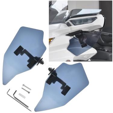 Imagem de PANICAL Motocicleta para Honda Goldwing Acessório GL1800 F6B 2018-2025 Defletor de ar de Para-brisa Ajustável Defletor de Vento Cinza Acrílico (Defletor de Vento sob o Espelho Retrovisor)