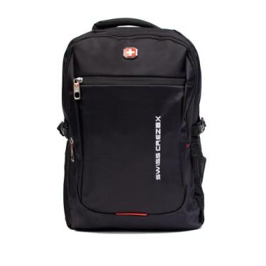 Imagem de Mochila Unissex Swiss Crezax Executiva Preto/Vermelho - RDN TRAVEL, Pr