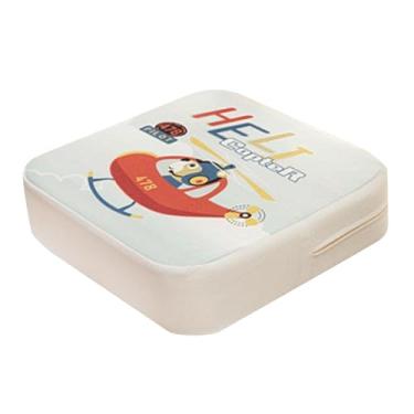 Imagem de EHJRE Capa de Assento para Cadeira de Jantar, Almofada Antiderrapante com Design Infantil E Alças, Helicóptero, 40cm x 40cm x 10cm