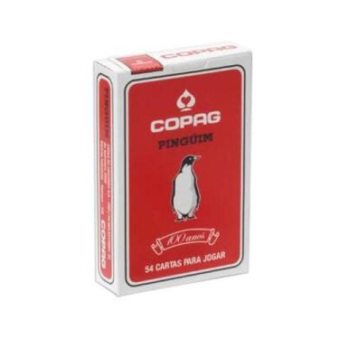 Imagem de Baralho Copag Pinguim Vermelho Cartucho Unitario - Copag