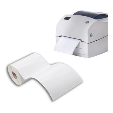 Imagem de 1 Rolo Etiqueta 10x15 100x150 Couche Serrilha Zebra Elgin Co