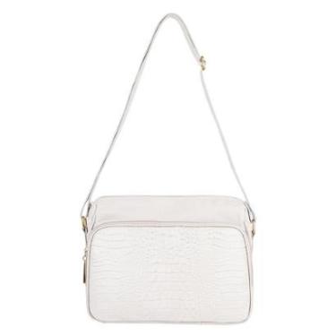 Imagem de Bolsa de couro croco tiracolo Anita-Feminino