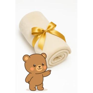 Imagem de Manta bebe Branca | Cobertor Bebê Unissex Premium, Super Macio, Antialérgico e Aconchegante para Berço, Carrinho, saida maternidade e Enxoval Infantil. Cor neutra. Tamanho: 0 a 12 meses.