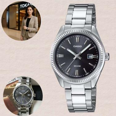 Imagem de Relógio Casio Masculino Analógico Prata LTP-1302PD-1A1VEG