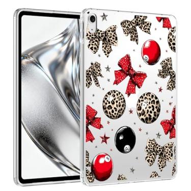 Imagem de VibrantFruitique Capa para iPad Air de 11 polegadas, M3 (2025)/M2 (2024), iPad Air 5ª/4ª geração 11 polegadas, capa transparente com laço com estampa de leopardo, fina, leve, antiarranhões e