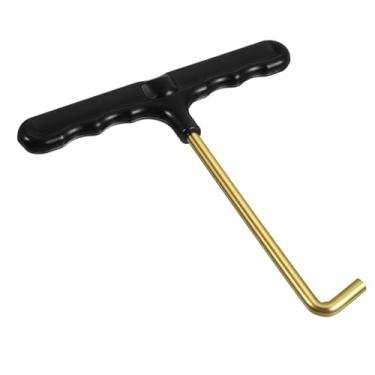 Imagem de CIATBYYJ Ferramenta de aperto de renda para patins, apertador de cadarço de sapato, ferramenta de tração de mola de trampolim de aço inoxidável, puxador de ganchos para botas de skate para patins de