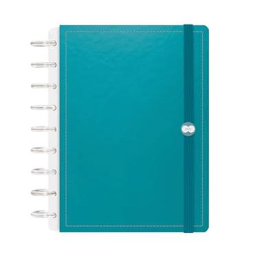 Imagem de Caderno Iscool Disc Inteligente 140 Folhas Solid Metallic Azul Topázio M+