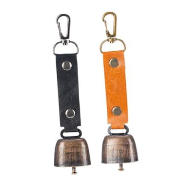 Imagem de Baoblaze 2x Chaveiros com Sinos de Urso Altos, Chaveiro de Posicionamento, Sino de Vento para Cães, Mochilas, Pingentes, Sinos de Sobrevivência para Cães e