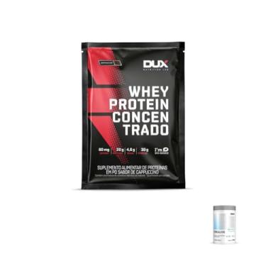 Imagem de Kit Whey Protein Concentrado Sacher Cappuccino + Creatina Crealive 300g DUX