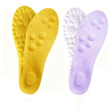 Imagem de Cloud-Like Comfort Soles for Men Soft Memory Foam Cushioning Insoles Trim to Fit Steppers Insoles for Women with Arch Support for Foot Pain Relief Fatigue (Men 19/Women 18)
