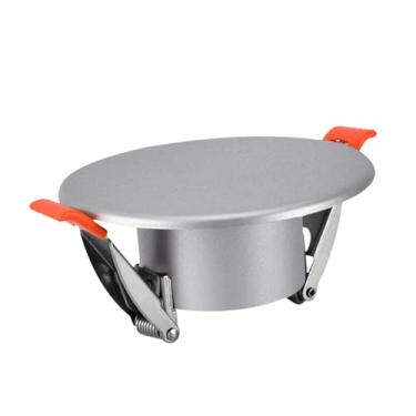 Imagem de Generic Tampa de Orifício na Parede, Acabamento para Orifício de Luminária Embutida, e de Fácil Instalação, Tampa Decorativa, Painel de Acesso, Prata