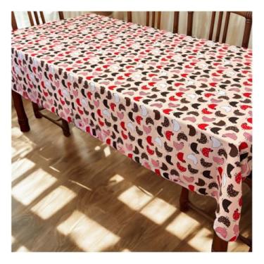 Imagem de Toalha de Mesa Retangular 6 Lugares 200 x 140cm Tecido Oxford Fácil de Limpar – Mesa Jantar Elegante (Modelo - 12)