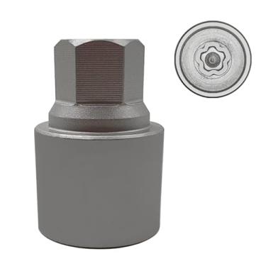 Imagem de JEUCLEL Chave de porca de bloqueio de roda 064 compatível com a série BMW Mini, (soquete OD 29 mm - ID 26 mm), adaptador de soquete de porca de trava de roda, ferramenta de remoção de porca anti-roubo