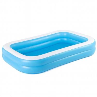 Imagem de Piscina 778L Inflável Compacta Retangular Grande Quintal Lazer Família