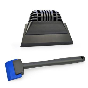 Imagem de Limpador pequeno com lâminas de borracha de 5 e 12 cm, rodo de vidro sem riscos para janela, chuveiro, espelho, rodo de matiz de carro para aplicação de película de janela