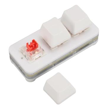 Imagem de Ymiko Teclado USB Mecânico Compacto de 3 Teclas Com Iluminação RGB e Interruptores Vermelhos Mini Teclado Programável para Jogos, Escritório e Uso Produtivo (#11)