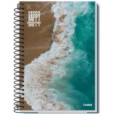 Imagem de Caderno Espiral Universitário A4 Capa Dura 10 Matérias 200 Folhas Happy Adventure Credeal Estampa 3
