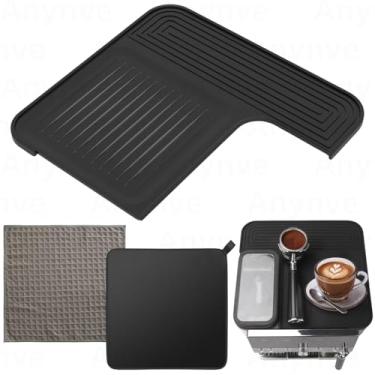 Imagem de Tapete superior para máquina de café expresso Ninja Luxe ES601 com base e toalha antiderrapantes, silicone de grau alimentício protege a superfície superior, acesso ao moedor desbloqueado, impermeável
