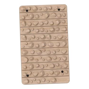 Imagem de KiBcsLic Tapete de massagem para os pés, tapete de acupressão, economiza espaço, para mesa, para usar em pé, de pontos de pressão para casa, SPA, lavanderia, Cor Do Grão Da Madeira