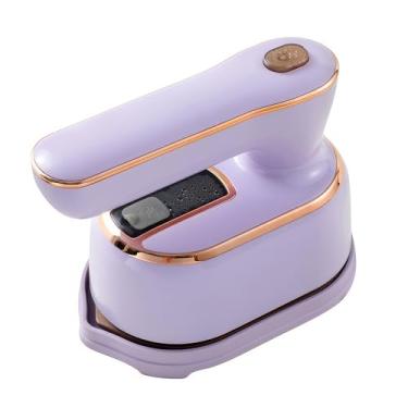 Imagem de Vaporizador de ferro portátil mão com aquecimento rápido em 20s 2 1 removedor rugas tecidos rotativo para roupas suporta