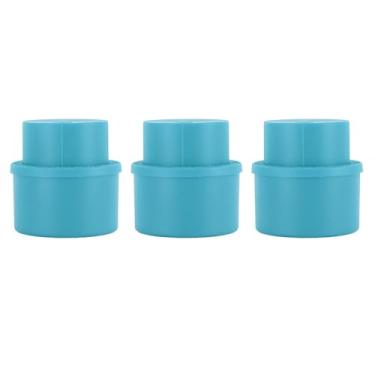 Imagem de QANYEGN Rolha de garrafa de refrigerante, tampas de garrafa de vedação tipo prensa ABS, rolha de garrafa de vinho reutilizável para garrafas de vinagre, refrigerante, bebidas (Azul)