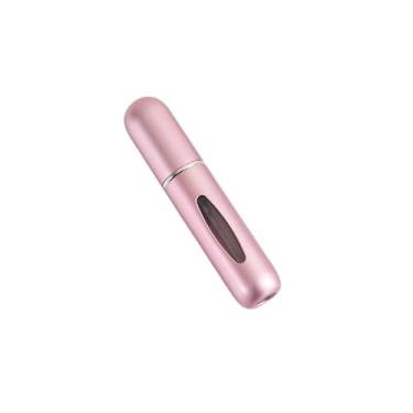 Imagem de 1 frasco atomizador de perfume de alumínio fosco, prensa autoescorvante, spray de névoa fina, portátil, recarregável para viagens, carro e bolso, pó fosco