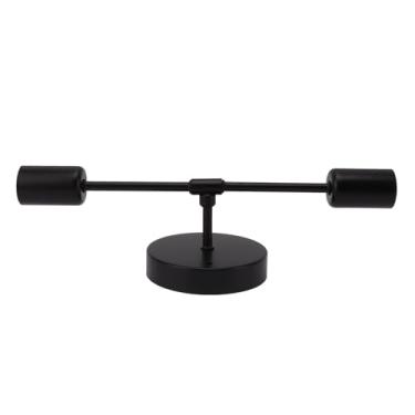 Imagem de Cryfokt E27 E26 Base de Luz de Parede Dupla Preta Suporte Moderno para Sala de Estar, Banheiro, Vestiário, Iluminação de Arandela de Parede de Ferro para Iluminação Interna