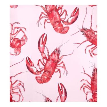 Imagem de Capas magnéticas de lagosta vermelha para máquinas de lavar louça, à prova d'água, envoltório magnético para lava-louças 58,4 cm x 66 cm