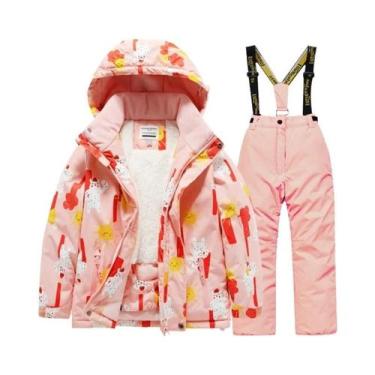 Imagem de Conjunto De Esqui Infantil Para Meninos E Meninas, Jaqueta E Calças Im