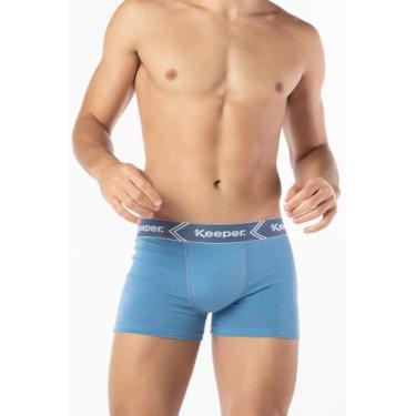 Imagem de Kit 6 cuecas boxer microfibra basic - keeper, M