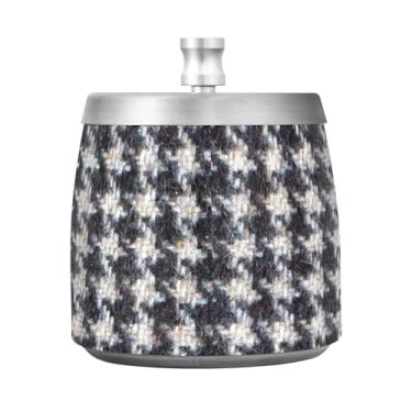 Imagem de Cinzeiros pretos Houndstooth de cor retrô, cinzeiros inoxidáveis, cinzeiros para fumantes