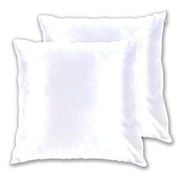 Imagem de Joitme Conjunto de 2 capas de almofadas gradientes Magnolia Branca de Neve e Sofá-cama, Fronhas Decorativas, Inserções e Capas, 40,6 x 40,6 cm, 2 peças