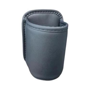 Imagem de Suporte Para Copos De Porta De Carro Em Couro Organizador De Bebidas P