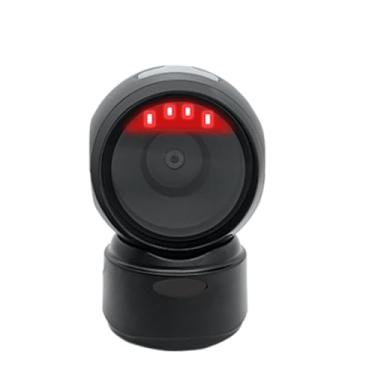 Imagem de Diydeg Leitor de código de barras de mesa, com luz LED suave, detecção automática omnidirecional, para códigos de barras 1D/2D, ideal para supermercados, lojas de varejo, bibliotecas