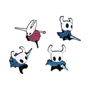 Imagem de Conjunto De Pins De Esmalte Hollow Knight, Distintivos De Metal Para B