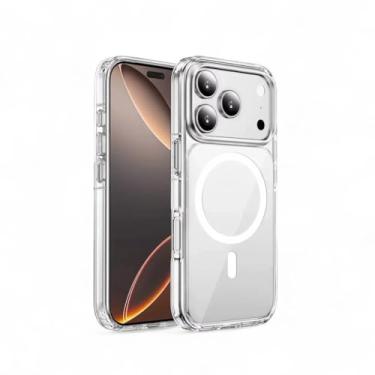 Imagem de Capa capinha magsafe Magnética para iPhone 17 Pro Max Capinha com Suporte Magnético magsafe PREMIUM