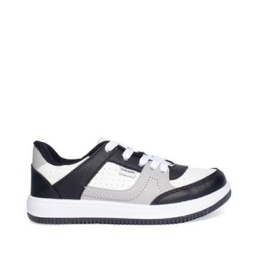 Imagem de Tênis Infantil Club Happy Street Preto/Branco, Preto, Branco, 28