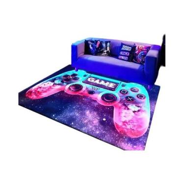 Imagem de Tapete De Jogo 3D Grande Para Meninos, Antiderrapante, Design De Contr