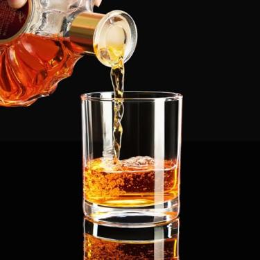 Imagem de Copos de uísque, copo antigo de 293 ml, copos de uísque em bar e festa, copos de rocha, copo de bourbon, vodca de licor, presentes de uísque para homens, presente para homens, presente de Natal