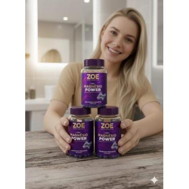 Imagem de Magnésio Power Zoe- Combo 180 Cápsulas (3 Unidades)