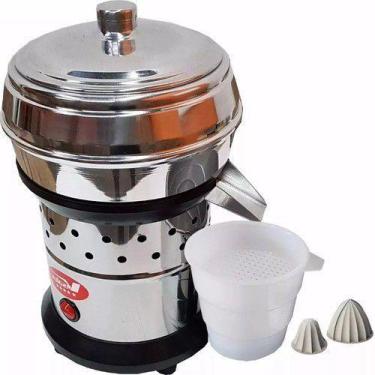 Imagem de Espremedor Extrator Industrial Suco Laranja Limão 500w Inox Copo 1 Lit