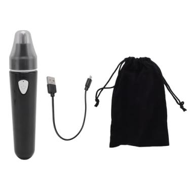 Imagem de Aparador de pelos do nariz recarregável, lâminas de aço inoxidável de dois gumes, silencioso, portátil, ferramenta de aliciamento para homens, viagens, casa, salão de beleza